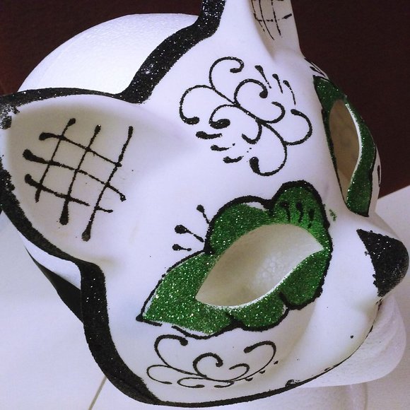 Vintage Lot of 3 Collection Fancy Dress Costume Party Hats Cat Mask Fez Asian - Picture 3 of 11